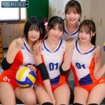 巨乳女子校生4人の中出しハーレム！めるるん・ひかりん・もあ・ゆみの特別配信