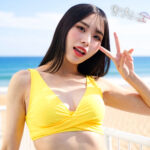 巨乳女子大生あきほちゃんの4K水着ナンパ作品